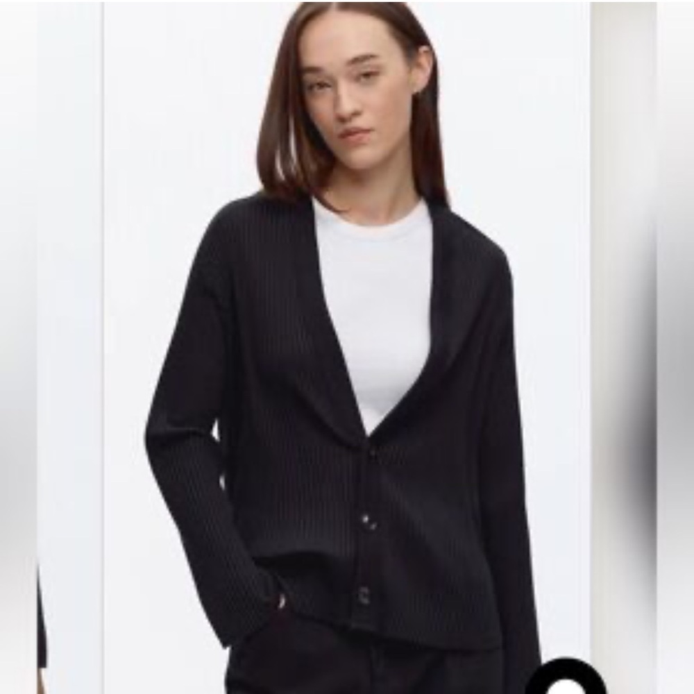 KOTN Classic Black Cardigan Sweater